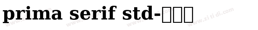 prima serif std字体转换